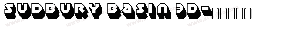 Sudbury Basin 3D字体转换